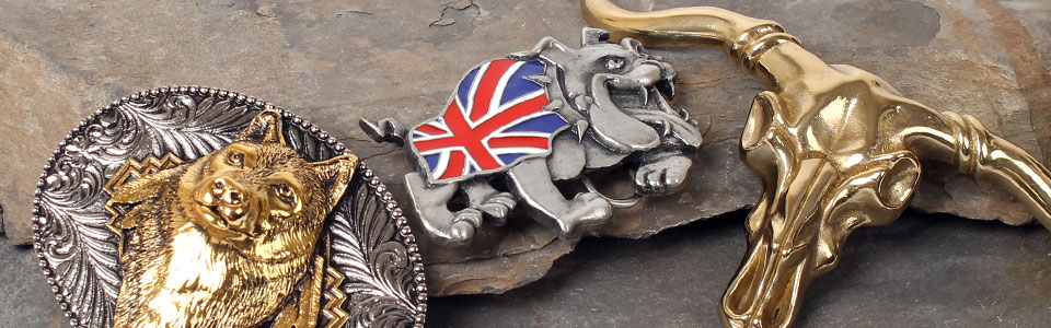 Animal belt buckles